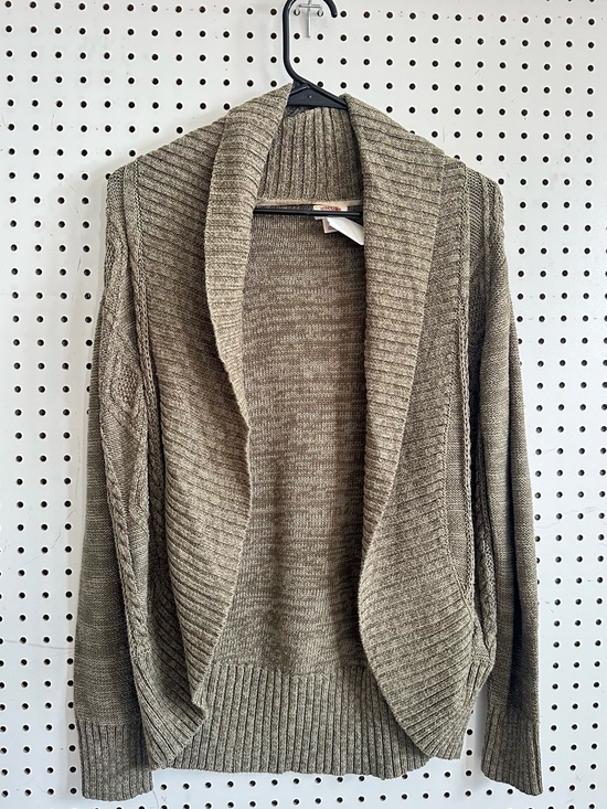Mossimo Supply Co. Sweaters - Mossimo Supply Co. Open-Front Shawl Collar Cardigan - Taupe